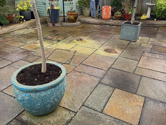Patio Before Cleaning